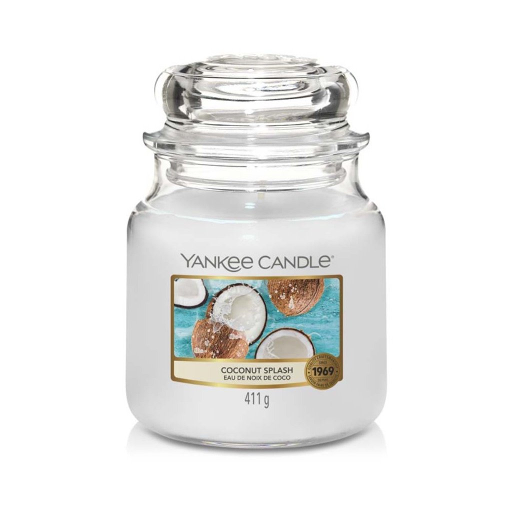 yankee candle coconut splash svicka stredni 411 g