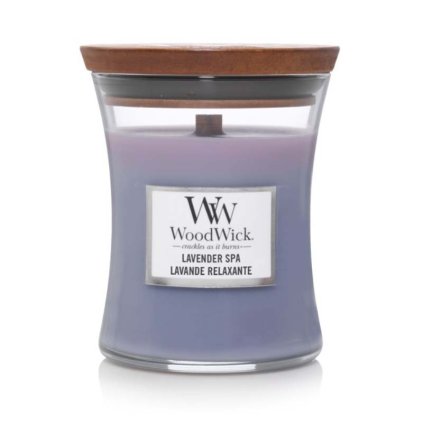 woodwick lavender spa stredni svicka