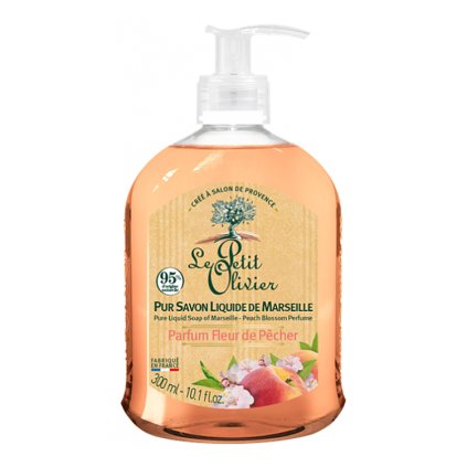 Le Petit Olivier - přírodní tekuté mýdlo Broskvový květ 300 ml