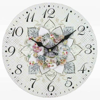 Nástěnné hodiny Mandala, 34 cm