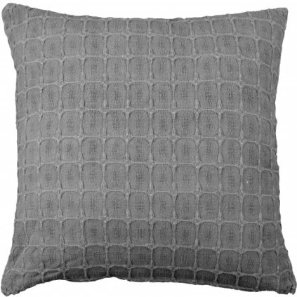 Unique Living - vzorovaný polštář Tessa tmavě šedý 45x45 cm