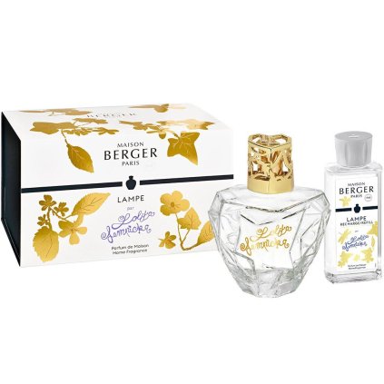Maison Berger Paris - katalytická lampa čirá + interiérový parfém Lolita Lempicka, dárkový set