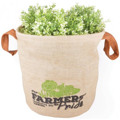 Esschert Design - jutová taška na bylinky Farmers Pride, střední