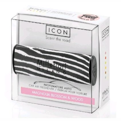 Millefiori Milano - ICON vůně do auta Magnolia Blossom & Wood 47g, dekor Animalier