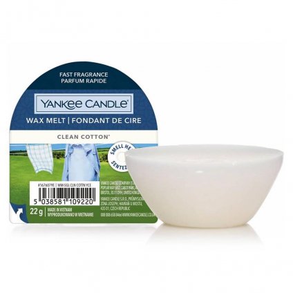 Yankee Candle - vonný vosk Clean Cotton (Čistá bavlna) 22g