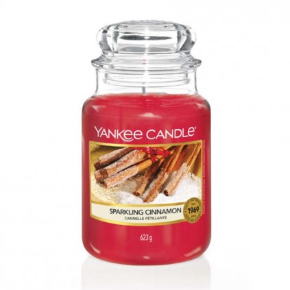 yankee candle sparkling cinnamon svicka velka
