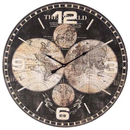 Nástěnné hodiny The World, 60 cm