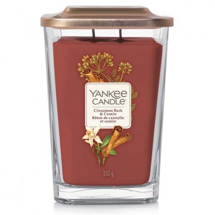 Yankee Candle Elevation - vonná svíčka Cinnamon Bark & Cumin (Skořicová kůra a kmín) 552g