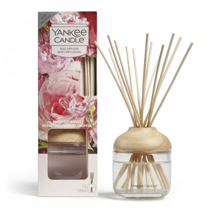 Yankee Candle - aroma difuzér Fresh Cut Roses (Čerstvě nařezané růže) 120 ml