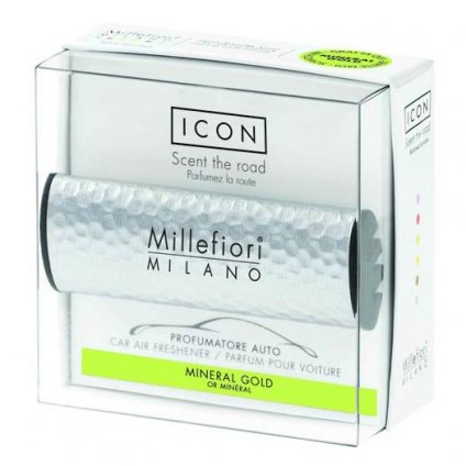 Millefiori Milano - ICON vůně do auta Mineral Gold 47g