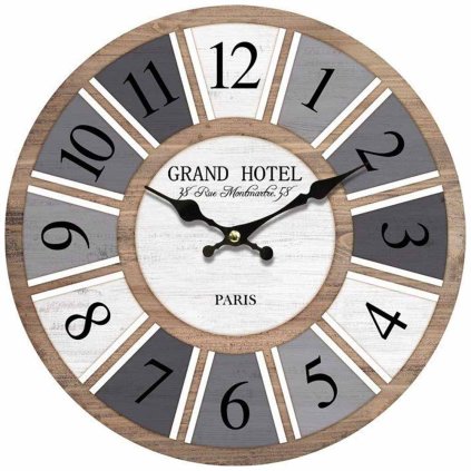 Nástěnné hodiny Grand Hotel, 34 cm