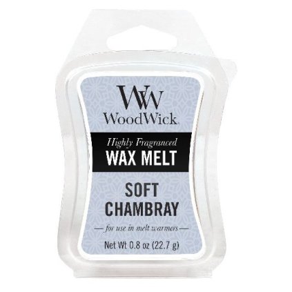 WoodWick vonný vosk Soft Chambray (Čisté prádlo) 23g