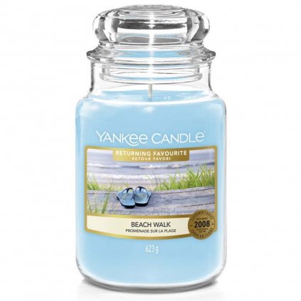 Yankee Candle - vonná svíčka Beach Walk (Procházka po pláži) 623g