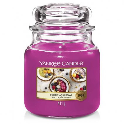 Yankee Candle - vonná svíčka Exotic Acai Bowl (Miska exotických chutí) 411g