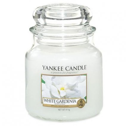 Yankee Candle - vonná svíčka White Gardenia (Bílá gardénie) 411g