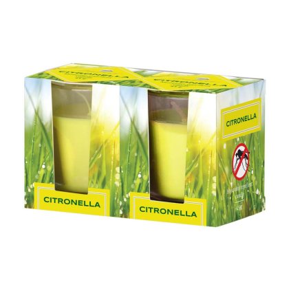 Vonná svíčka proti komárům Citronella, 2x45g
