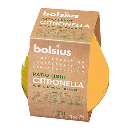 Vonná svíčka proti komárům Citronella, EKO 9 x 9,4 cm