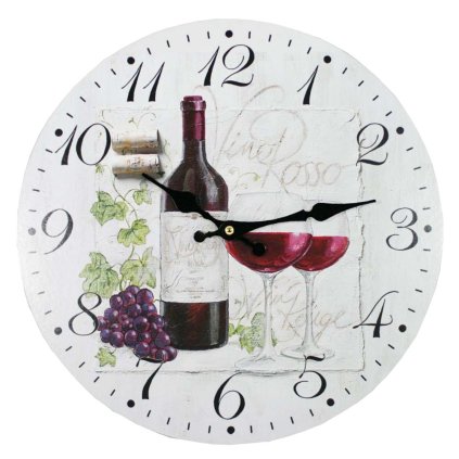 hodiny vino rosso 34cm