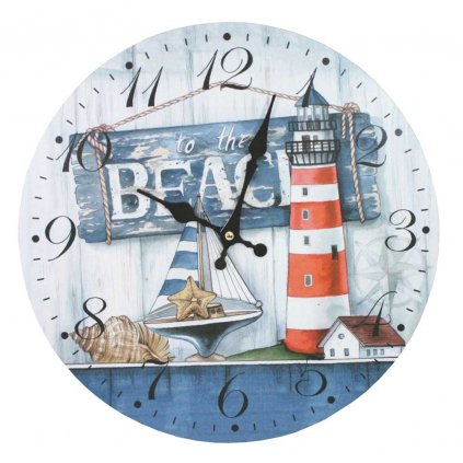 hodiny beach 34cm