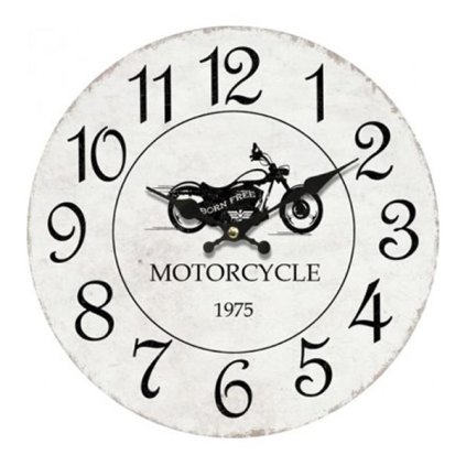 hodiny motorcycle 34cm