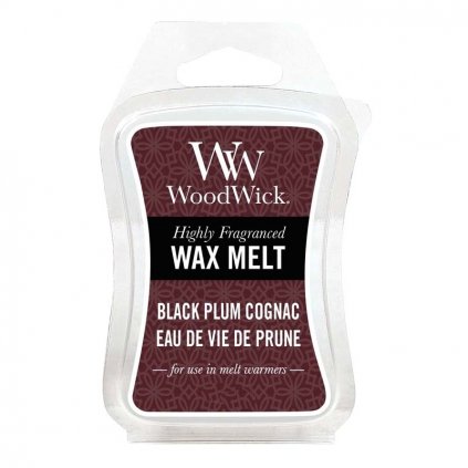 woodwick black plum cognac vosk