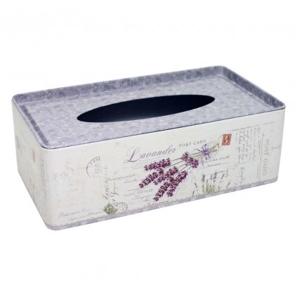 box na kapesniky levandule