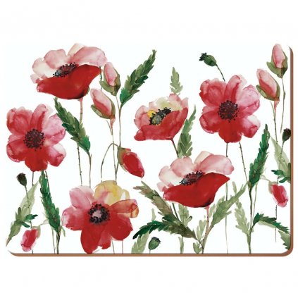 creative tops watercolour poppy prostirani stredni 6ks 1