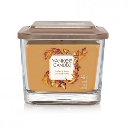 yankee candle amber acorn svicka stredni