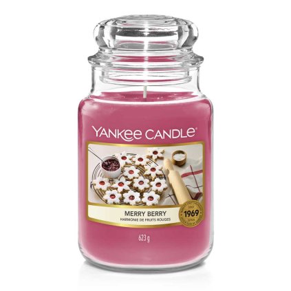 yankee candle merry berry svicka velka 3