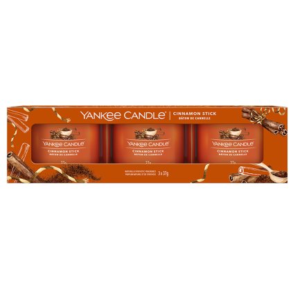 yankee candle cinnamon stick darkova sada svicky ve skle