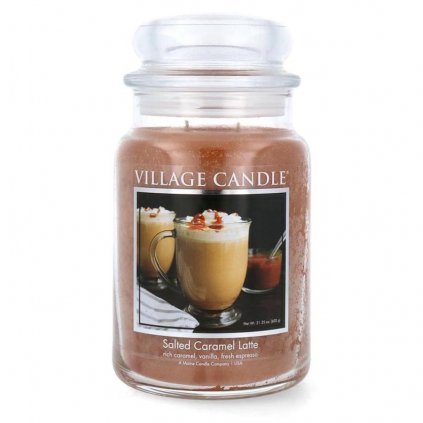 village candle golden caramel latte svicka velka 2