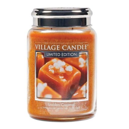 village candle golden caramel svicka velka 1