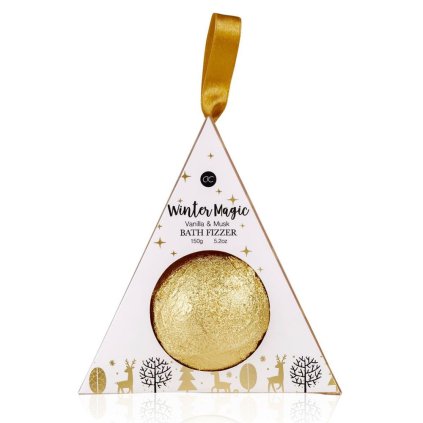 Šumivá koule do koupele Winter Magic v dárkovém boxu 150g
