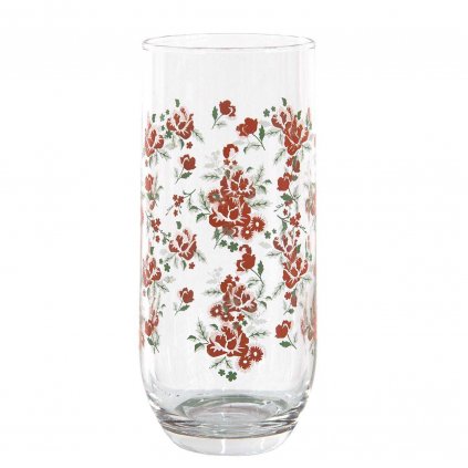 clayre eef sklenicka s kvety little rose 280 ml