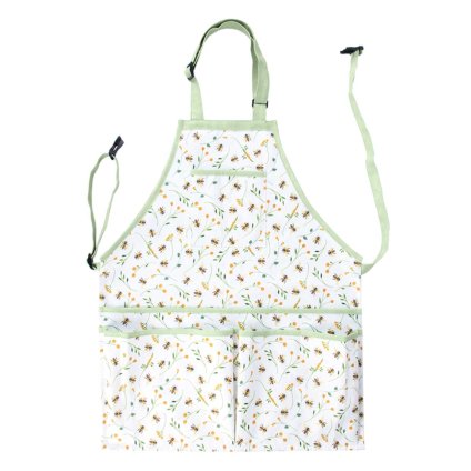 esschert design zahradnicka zastera s motive vcely bee 1