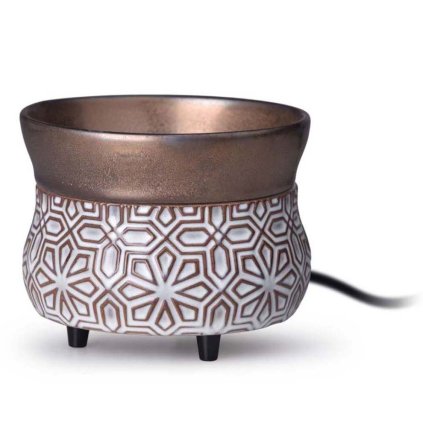 candle warmers aromalampa bronze geometric 1
