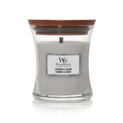 woodwick lavender cedar vonna svicka mala 85 g 1