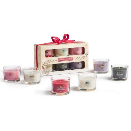 yankee candle vanocni darkova sada 2022 votivni svicky ve skle 6 ks 1