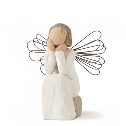 figurka starostlivy andel willow tree