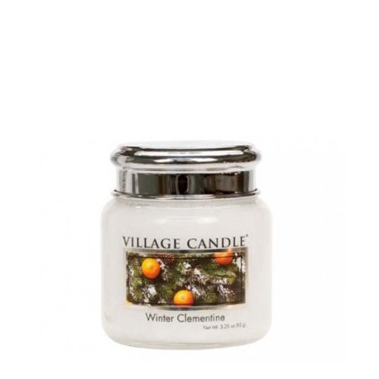 village candle winter clementine mala svicka 1