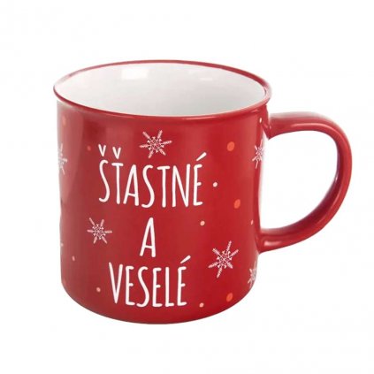 keramicky hrnek stastne a vesele 510 ml