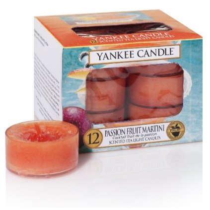 Yankee Candle - čajové svíčky Passion Fruit Martini (Tropický koktejl s Martini) 12 ks