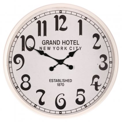 Hodiny nástěnné kov Grand Hotel, 60 cm