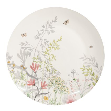 Jídelní porcelánový talíř s lučními květy Wildflower Fields, 26 cm