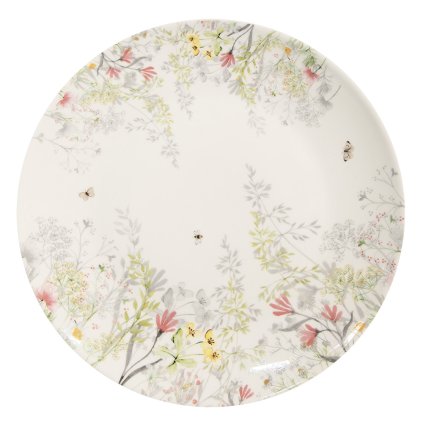 Dezertní porcelánový talíř s lučními květy Wildflower Fields, 20 cm