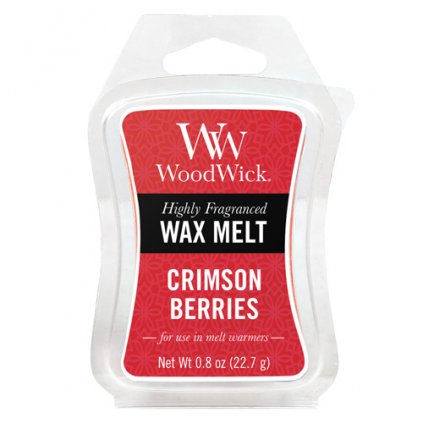 WoodWick - vonný vosk Crimson Berries (Červená jeřabina) 23g