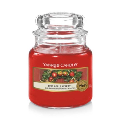yankee candle red apple wreath svicka mala