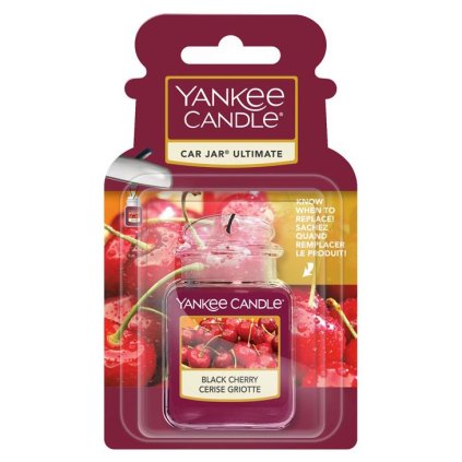 Yankee Candle - gelová visačka do auta Black Cherry 1 ks