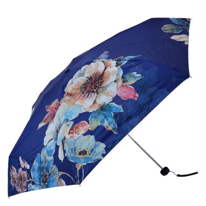 Clayre & Eef - skládací deštník BLUE FLOWERS JZUM0035