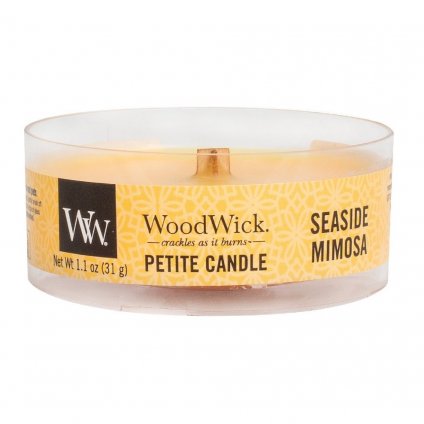 WoodWick - vonná svíčka Petite, Seaside Mimosa (Přímořský koktejl) 31g